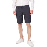 Armani Exchange Blue Cotton Short