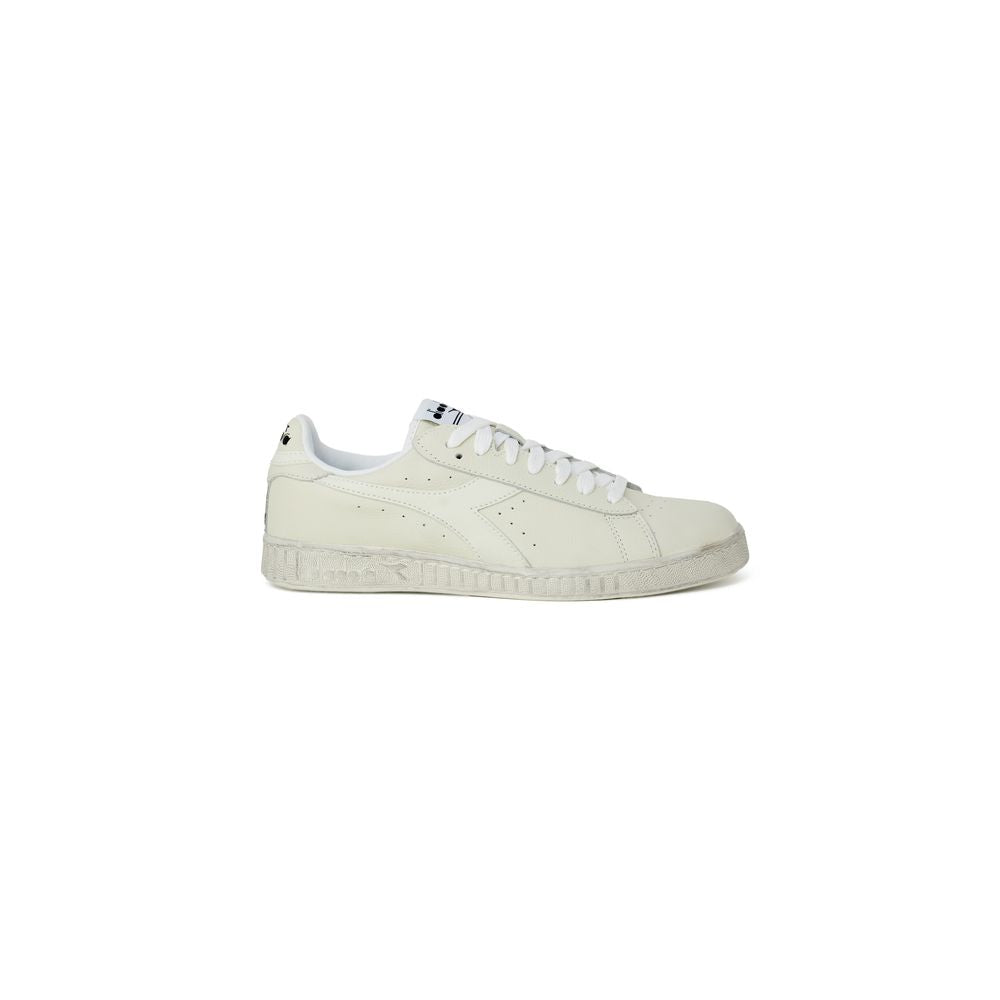 Diadora White Synthetic Leather Sneaker