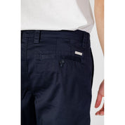 Armani Exchange Blue Cotton Short