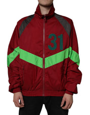 Dolce & Gabbana Multicolor Nylon Full Zip Windbreaker Jacket