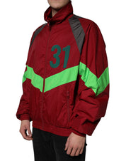 Dolce & Gabbana Multicolor Nylon Full Zip Windbreaker Jacket