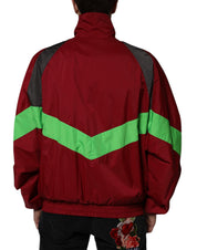 Dolce & Gabbana Multicolor Nylon Full Zip Windbreaker Jacket