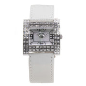Folli Follie Gray Leather Dress Watch