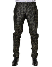 Dolce & Gabbana Black Stars Jacquard SICILIA 2 Piece Suit