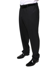 Dolce & Gabbana Black Wool Men Formal Dress Pants