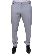 Dolce & Gabbana Light Gray Wool Formal Dress Pants