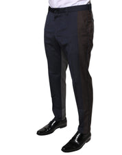 Dolce & Gabbana Black Cotton Wool Formal Dress Pants