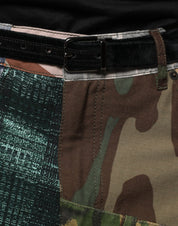 Dolce & Gabbana Multicolor Patchwork Camouflage Denim Jeans