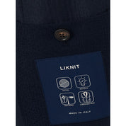 Lardini Blue Cotton Jacket