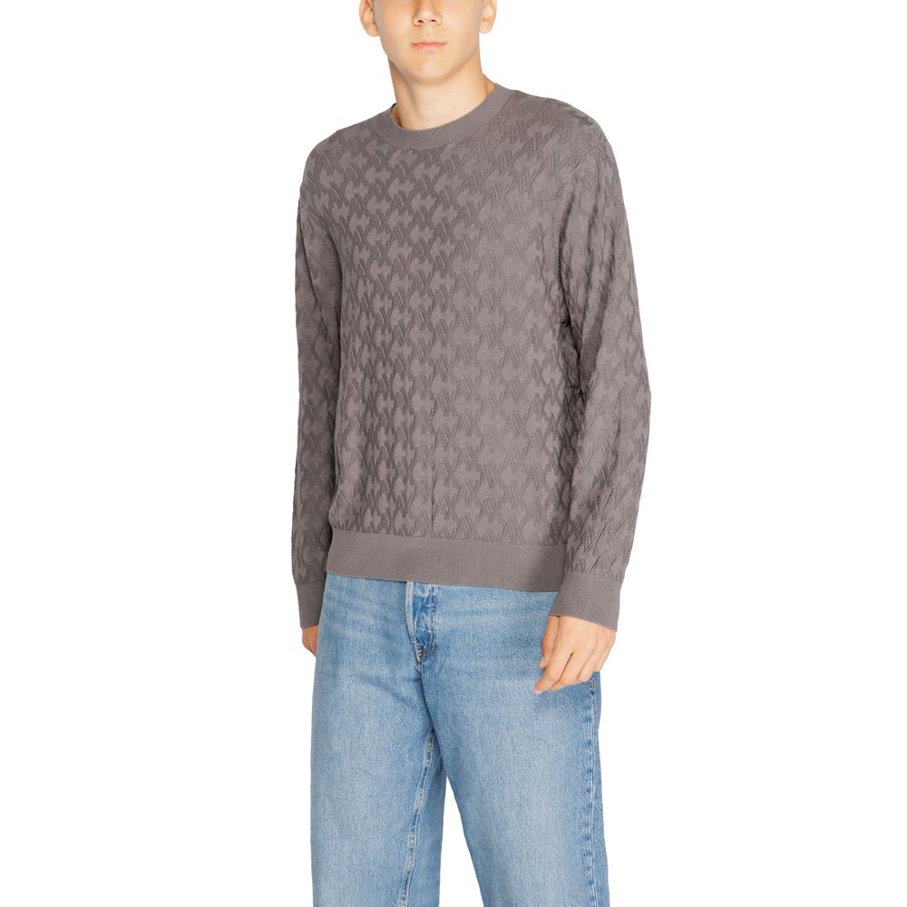 Armani Exchange Gray Viscose T-Shirt