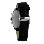 Chronotech Black Leather Watch