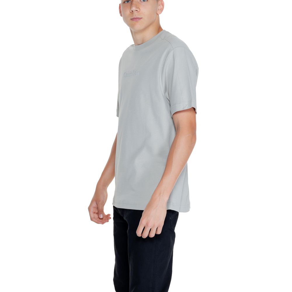 Calvin Klein Gray Cotton T-Shirt