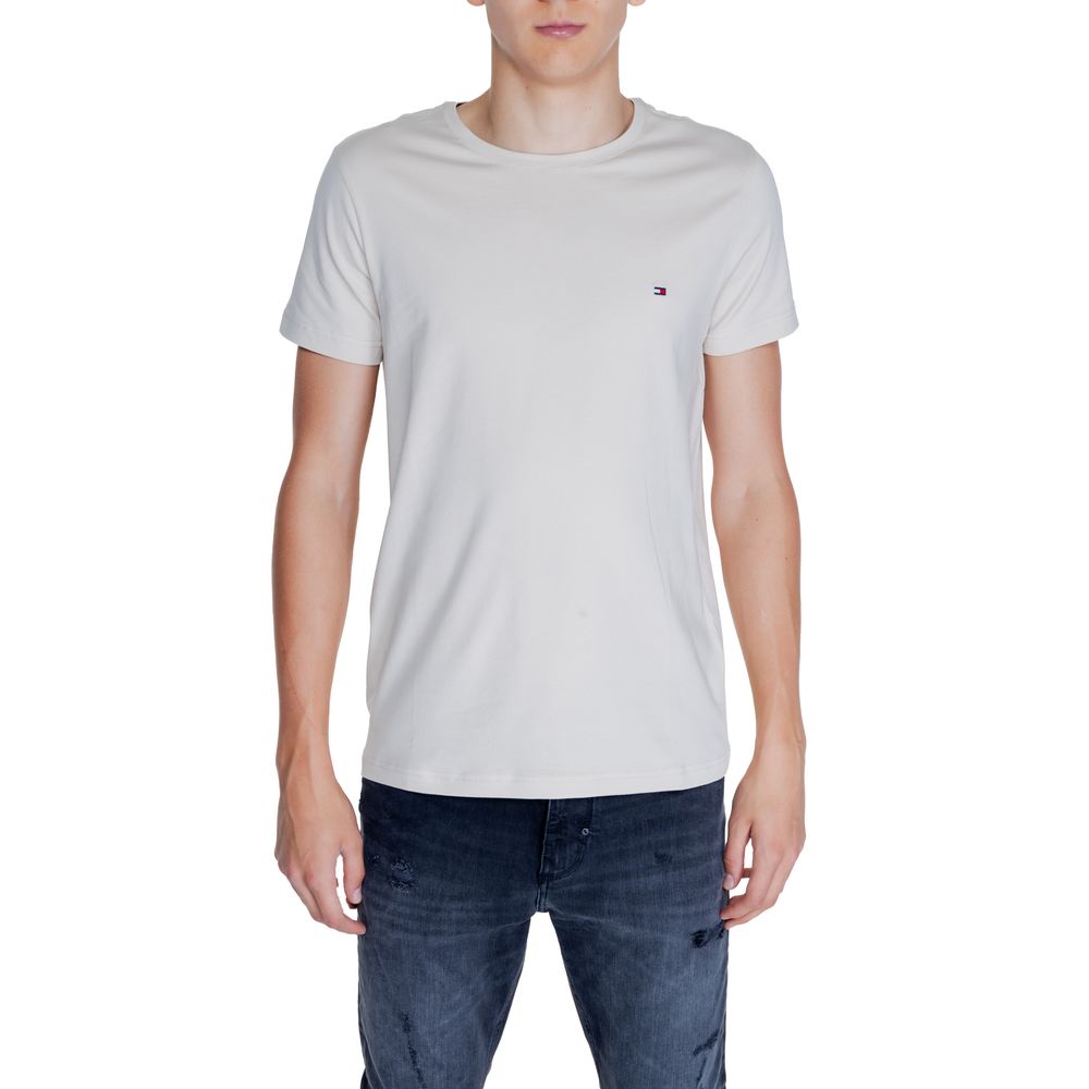 Tommy Hilfiger Beige Cotton T-Shirt