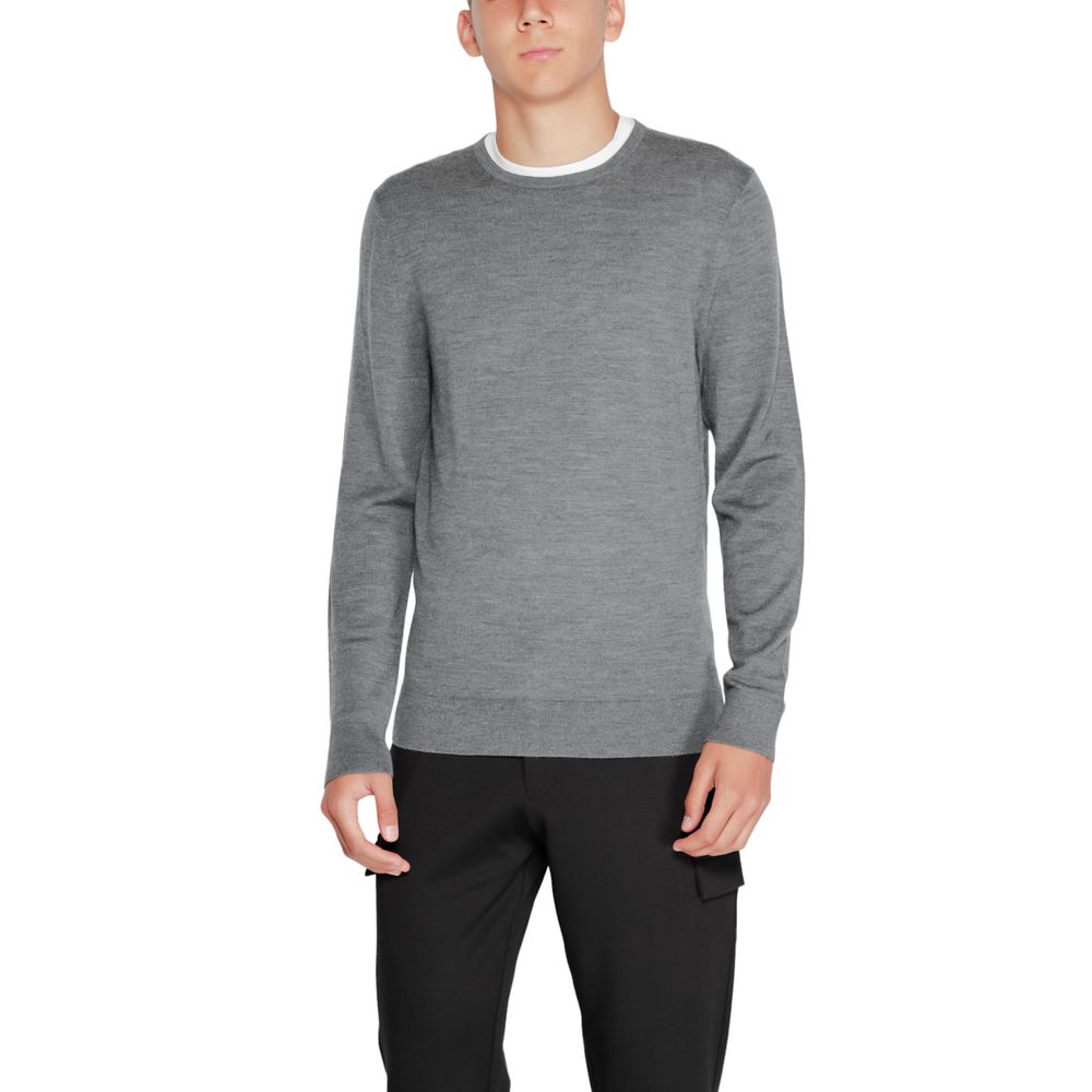 Calvin Klein Jeans Gray Recycled Wool T-Shirt