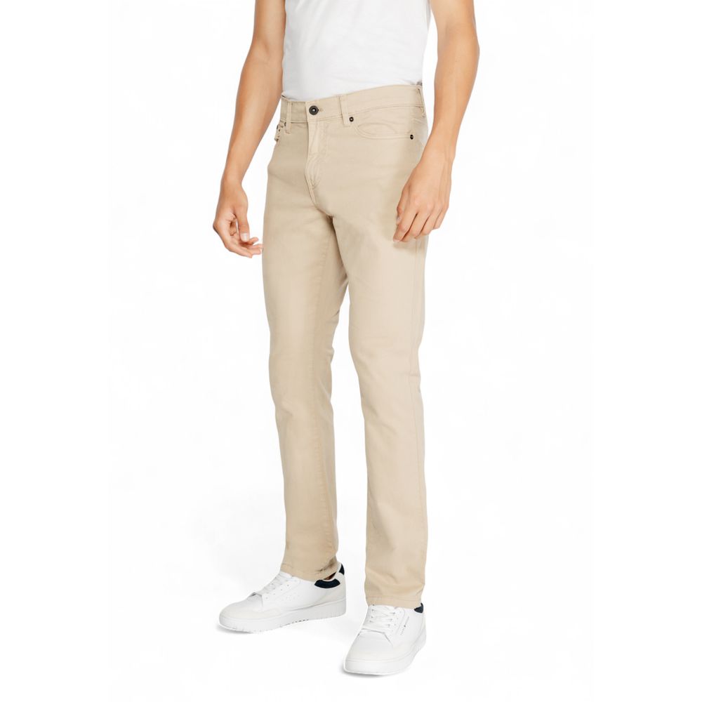 Gas Beige Cotton Jeans & Pant