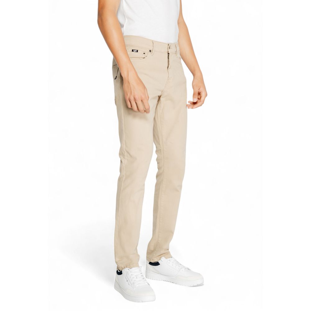 Gas Beige Cotton Jeans & Pant