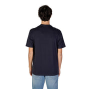 Gas Blue Cotton T-Shirt