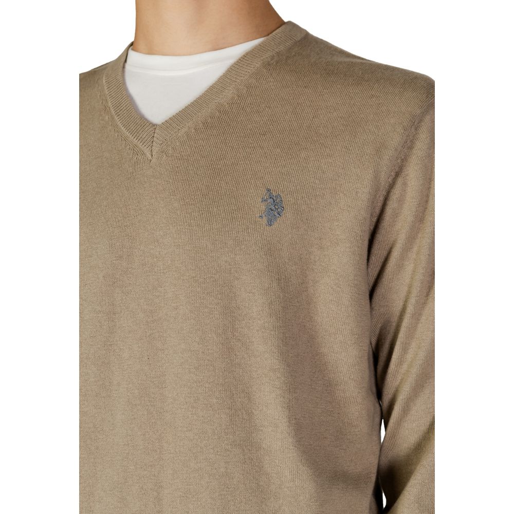 U.S. POLO ASSN. Beige Cotton Sweater