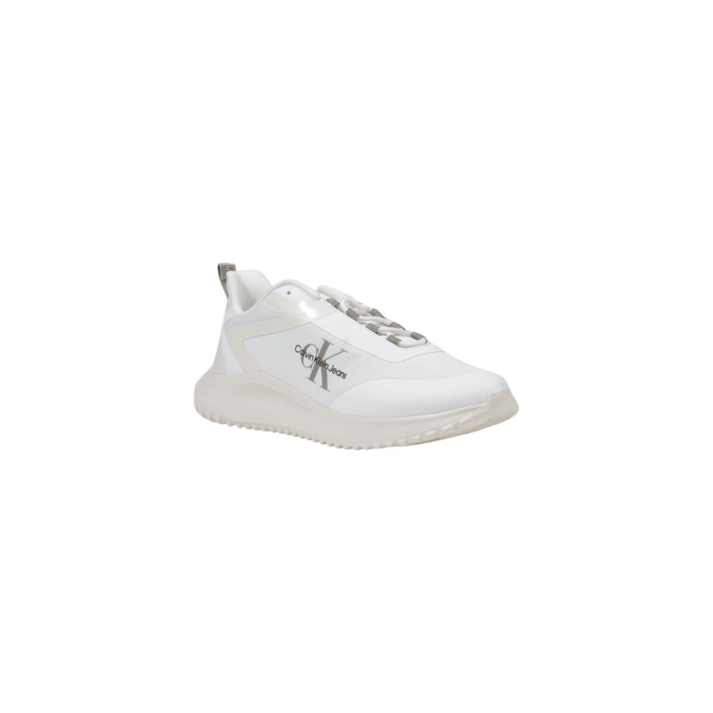 Calvin Klein Jeans White Recycled Polyester Sneaker