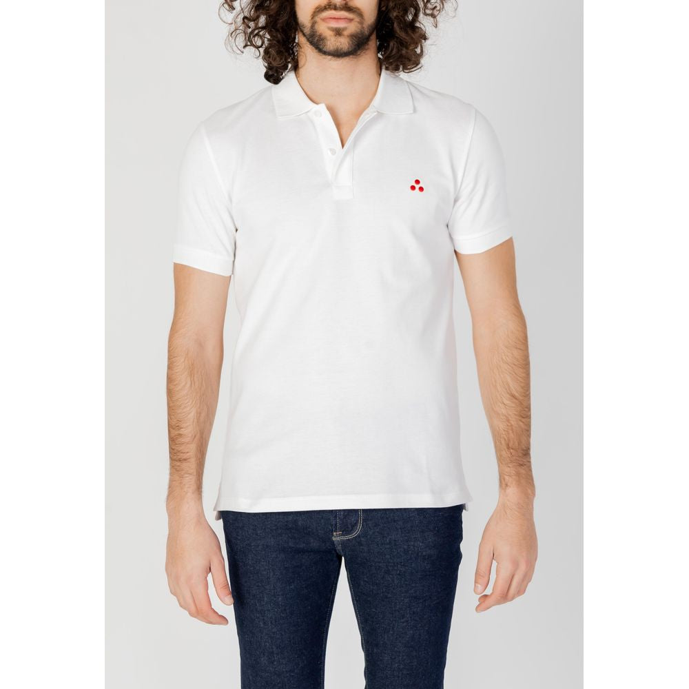 Peuterey White Cotton Polo Shirt