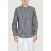 Gianni Lupo Gray Linen Shirt