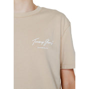 Tommy Hilfiger Jeans Gold Cotton T-Shirt