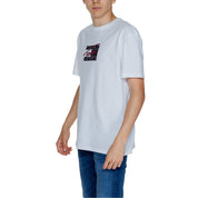 Tommy Hilfiger Jeans White Cotton Rigenerato T-Shirt