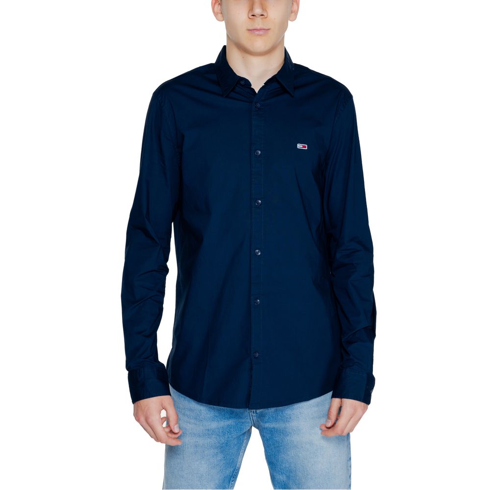 Tommy Hilfiger Jeans Blue Cotton Shirt