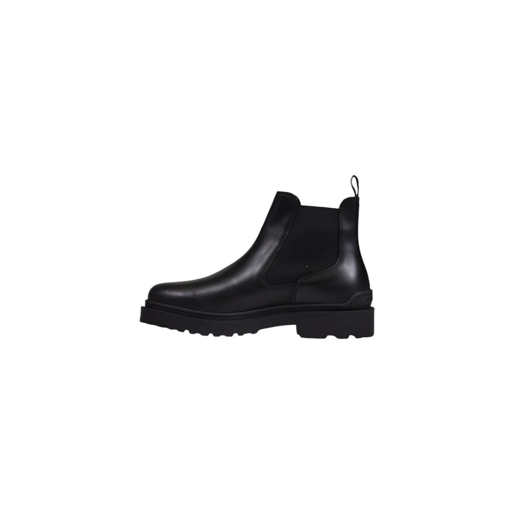 Tommy Hilfiger Jeans Black Leather Boot