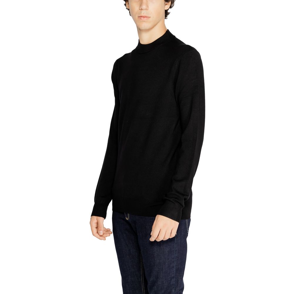 Antony Morato Black Viscose T-Shirt