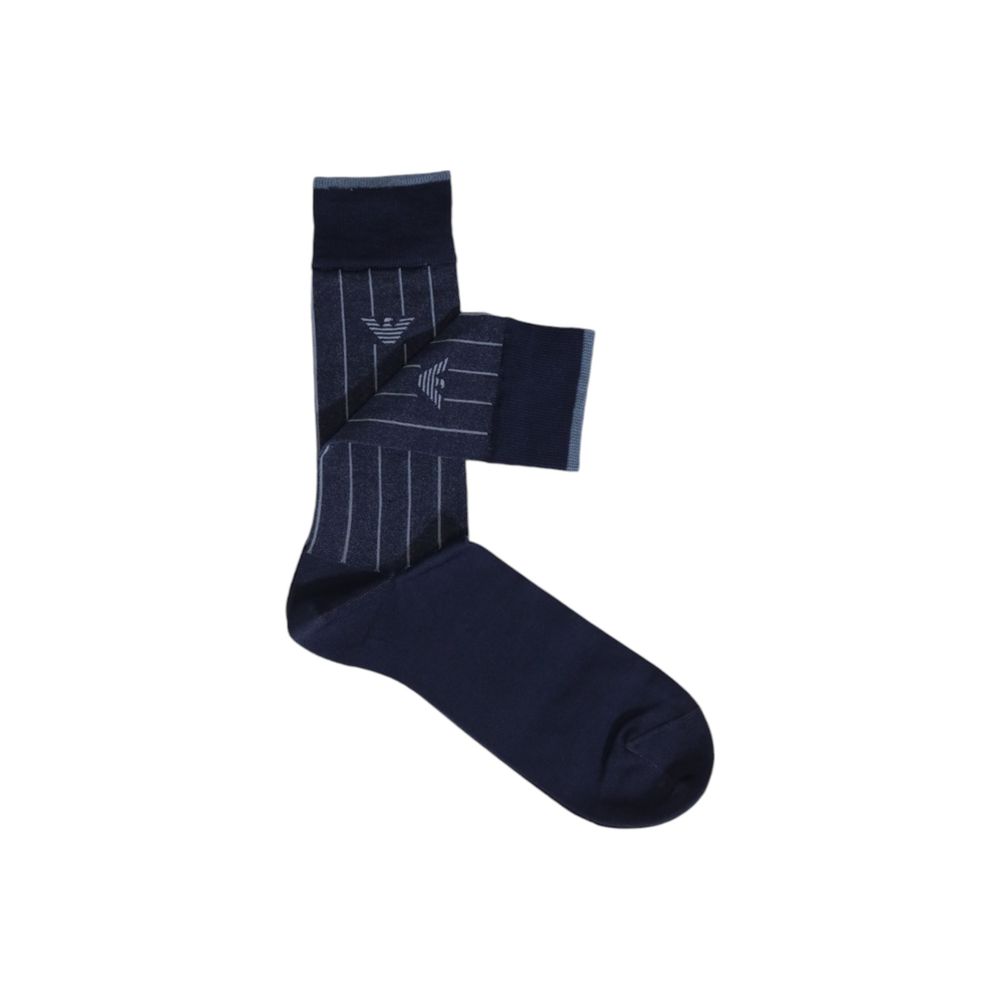 Emporio Armani Underwear Blue Cotton Sock