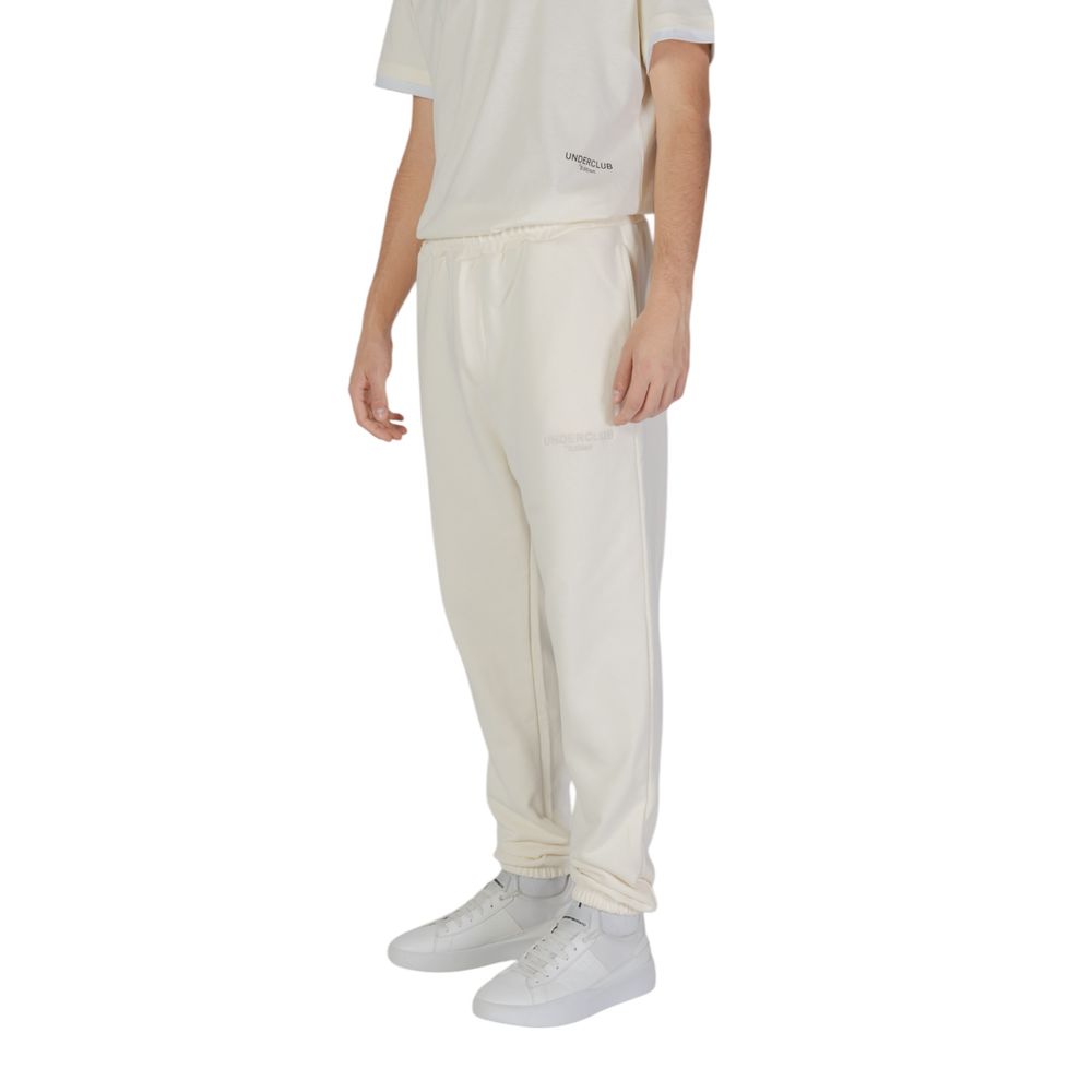 Underclub Cream Cotton Jeans & Pant