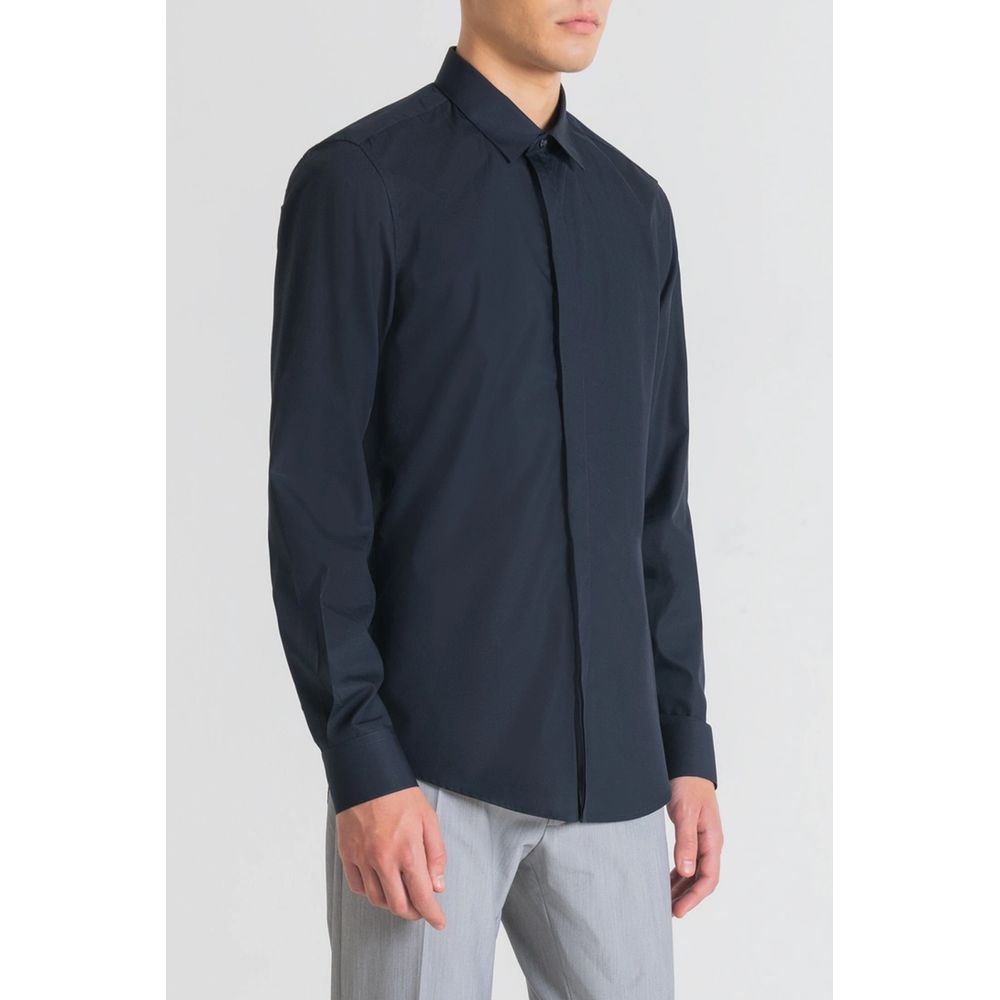 Antony Morato Blue Cotton Shirt