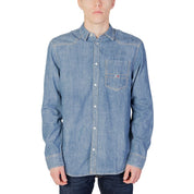 Tommy Hilfiger Jeans Blue Cotton Shirt