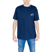 Tommy Hilfiger Jeans Blue Cotton T-Shirt