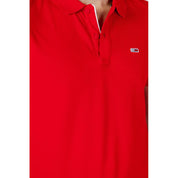 Tommy Hilfiger Jeans Red Cotton Polo Shirt