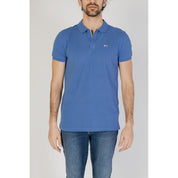 Tommy Hilfiger Jeans Blue Cotton Polo Shirt