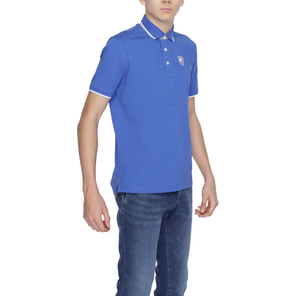 Blauer Blue Cotton Polo Shirt