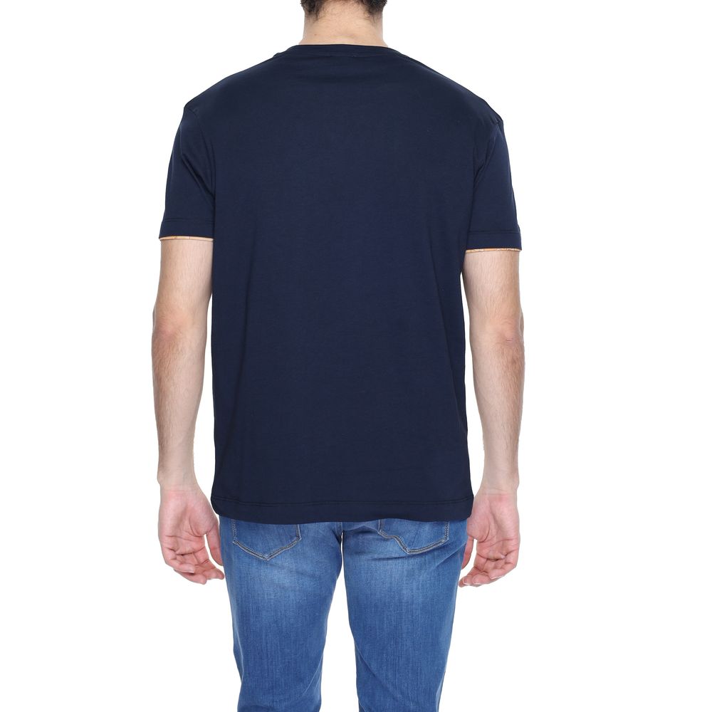 Alviero Martini Prima Classe Blue Cotton T-Shirt