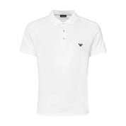 Emporio Armani Underwear White Cotton Polo Shirt