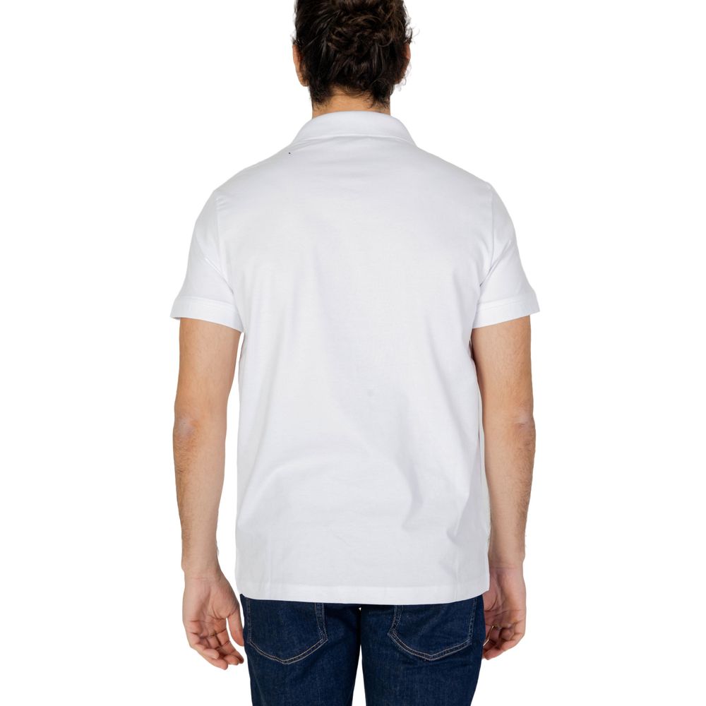 Emporio Armani Underwear White Cotton Polo Shirt