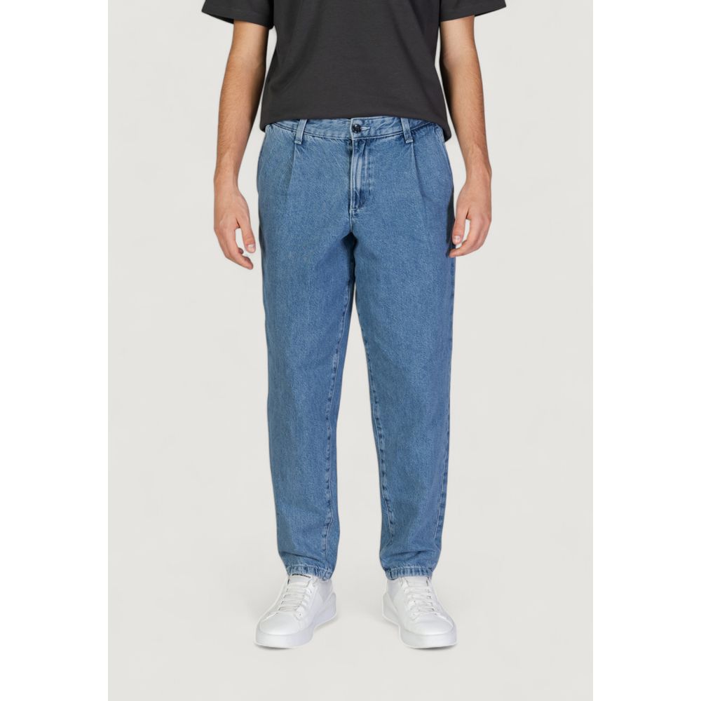 Jack Jones Blue Cotton Jeans & Pant