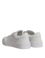 Dolce & Gabbana White Miami Leather Low Top Sneakers Shoes