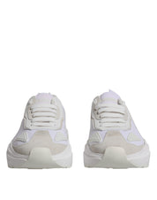 Dolce & Gabbana White Leather Daymaster Low Top Sneakers Shoes