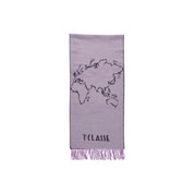 Alviero Martini Prima Classe Purple Polyacrylic Scarf