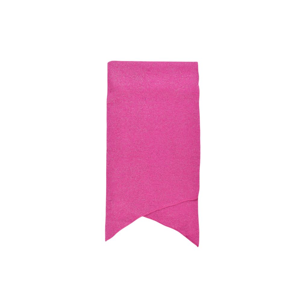 Pieces Pink Recycled Polyester Scarf