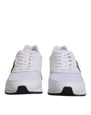 Dolce & Gabbana White Logo Leather Casual Men Sneakers Shoes