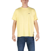 Hugo Boss Yellow Cotton T-Shirt