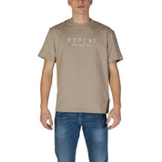 Replay Beige Cotton T-Shirt