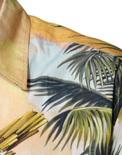 Dolce & Gabbana Multicolor Tropical Button Down Casual Shirt